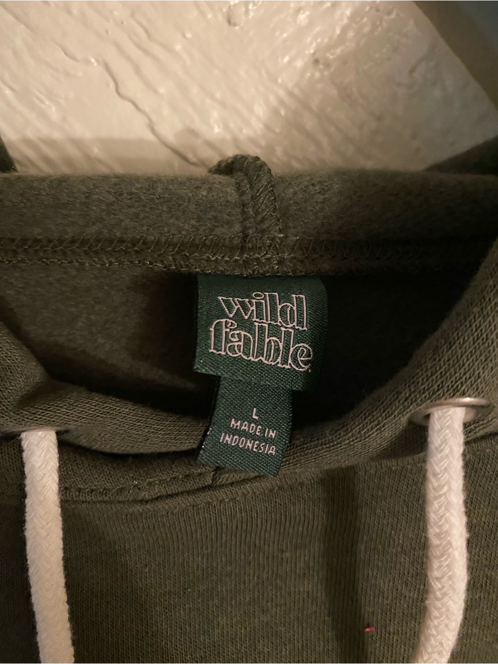 Green Wild Fable Cropped Hoodie - Picture 4 of 8